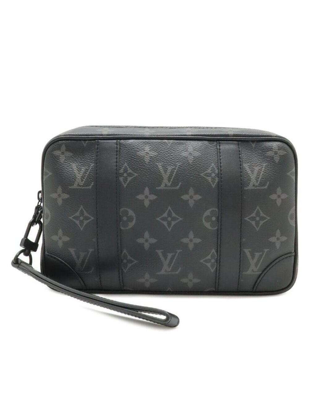 Louis Vuitton Monogram Eclipse Pochette Kasai Clutch Pouch Case